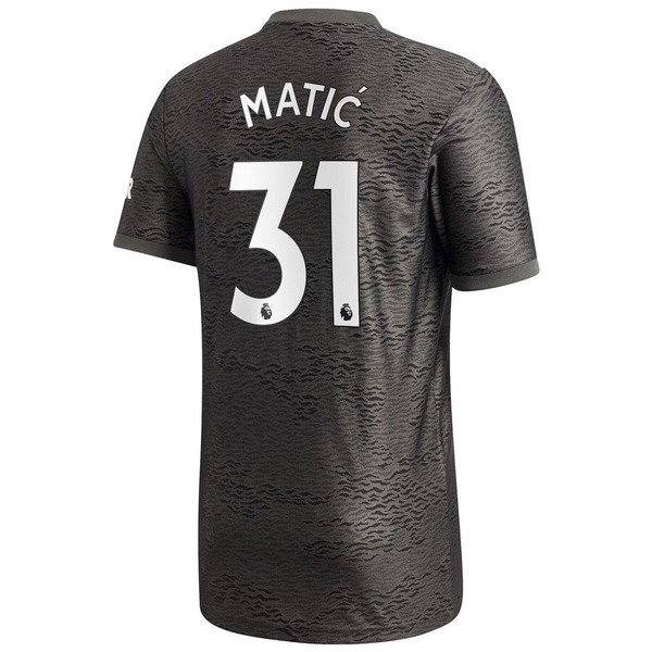 Maillot Football Manchester United NO.31 Matic Exterieur 2020-21 Noir